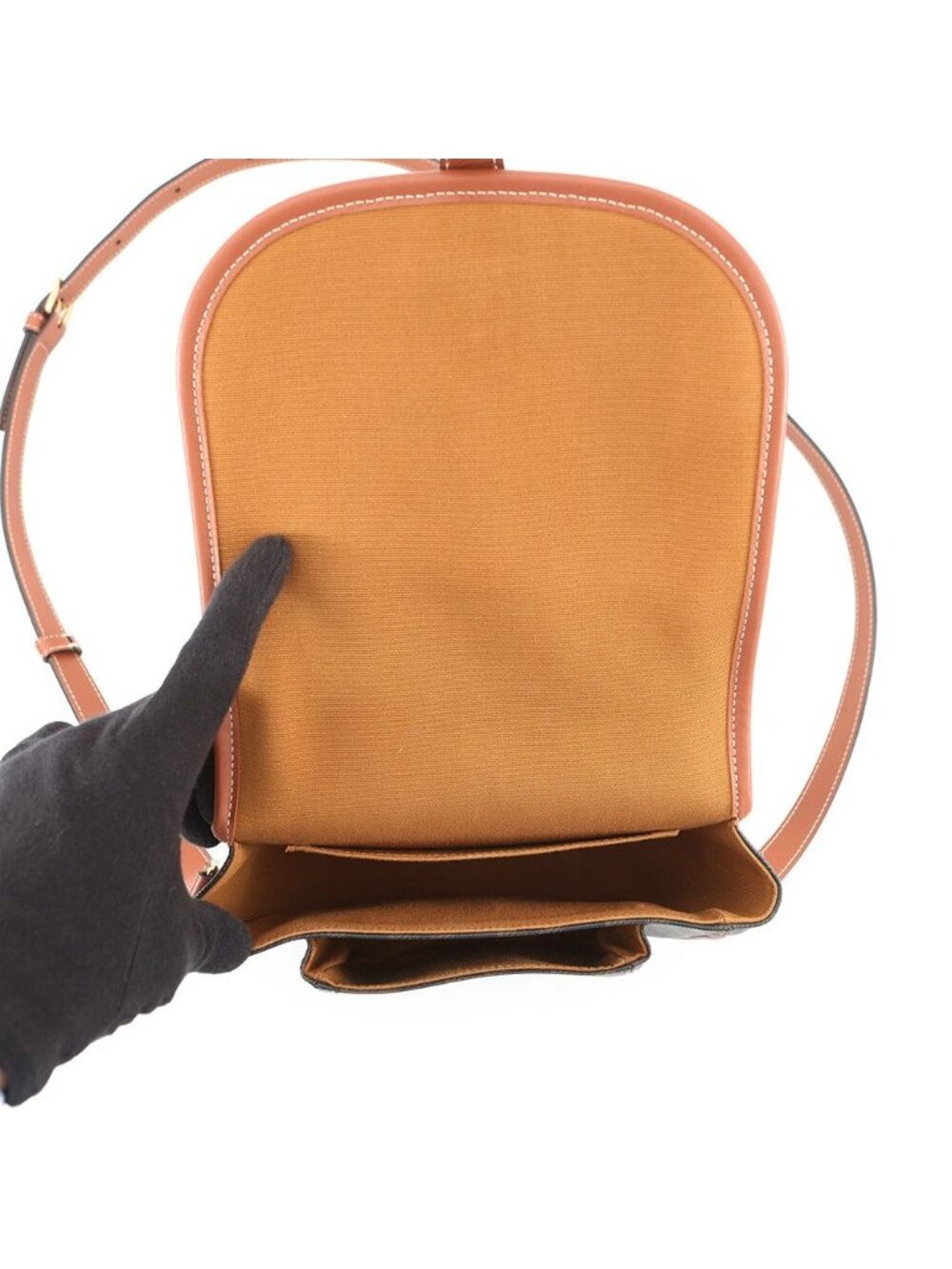 Celine Shoulder Bag Folco Triomphe Calf Leather - Picture 6 of 10